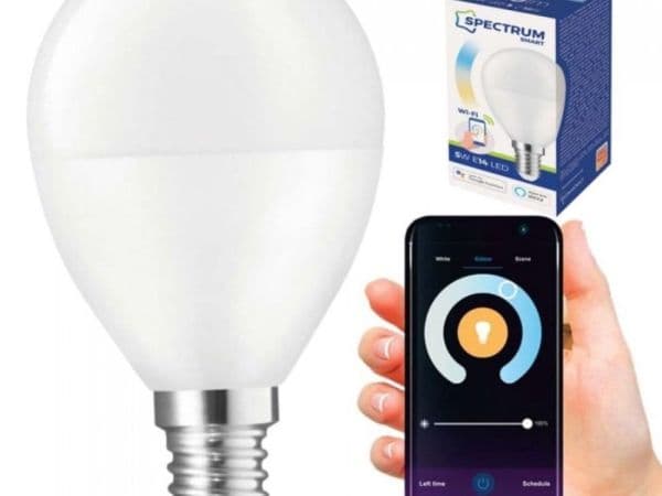 Spectrum LED kule 5W E-14 CCT+Dim WiFi smart