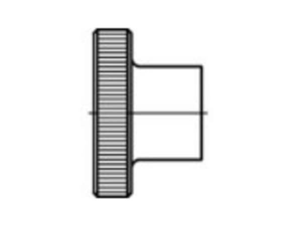 TOOLCRAFT fingerskruvmutter M6 DIN 466 mässing, 50 st