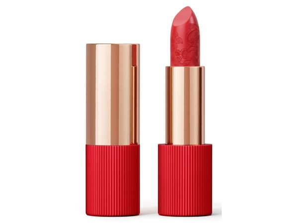 La Perla Coral Red Lipstick - Matte Silk Finish