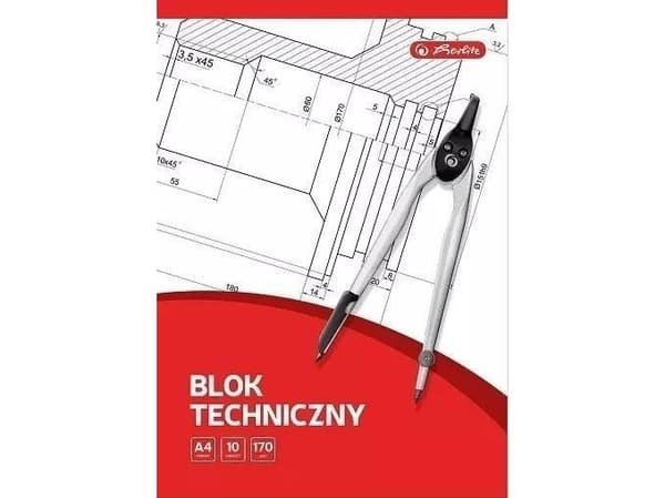 Herlitz teknisk ritblock A4/10K vit (20 st)