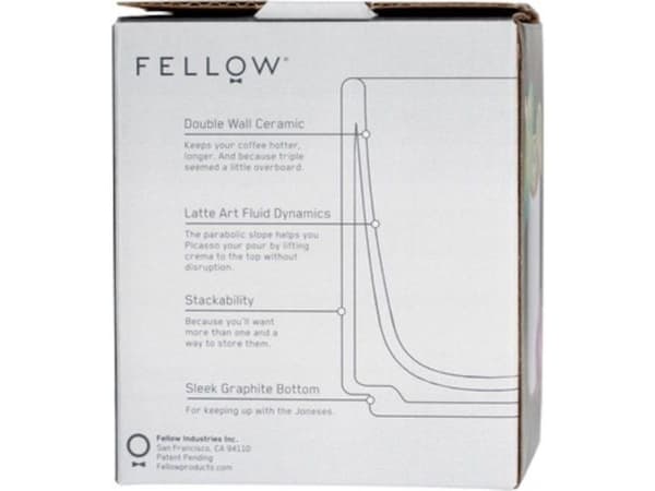 Fellow Monty Cortado kopp svart 130 ml