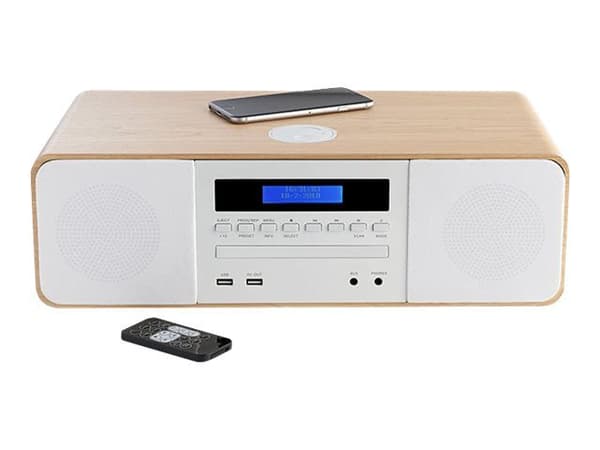 Thomson MIC201IDABBT - Mikrosystem - 60 Watt (Total) - vit, trä