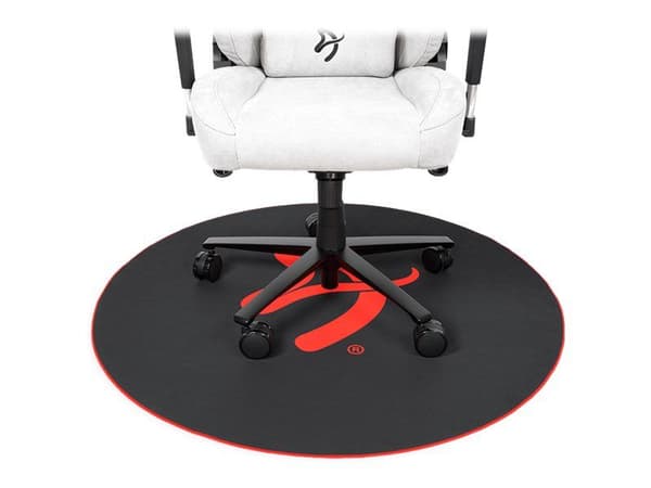 Arozzi Zona - Stolmatte for kontor - rund - 121 cm - rød