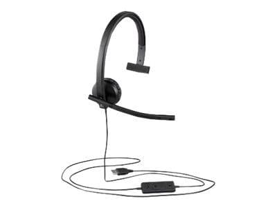 Logitech USB Headset H570e - Hodesett - on-ear - kablet