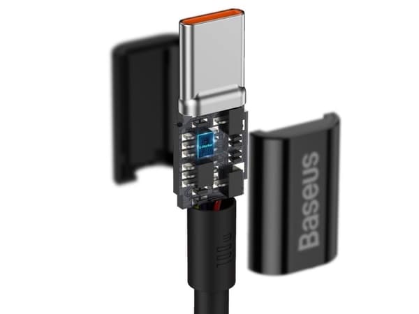 Baseus Superior, 1 m, USB C, USB C, USB 2.0, 0,48 Gbit/s, Sort