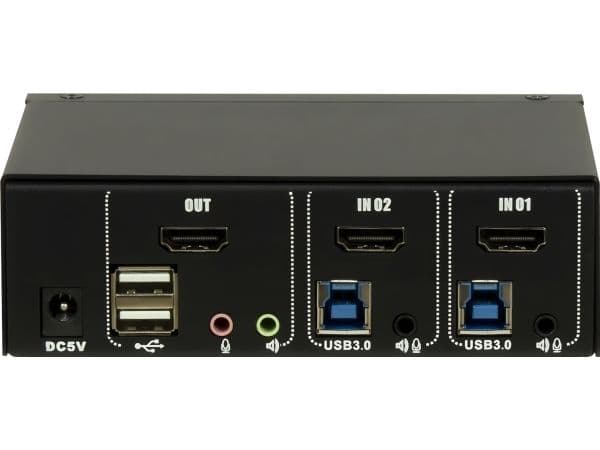 Eaton Inter-Tech IPC KVM Switch AC-21HUS HDMI 4K@60Hz