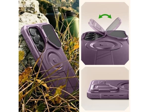 Tech-Protect Kevlar MagSafe 2-set etui til Samsung Galaxy S26 Ultra - sort