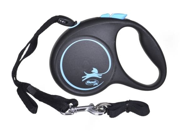 flexi Black Design S snor 5 m, 12 kg, blå