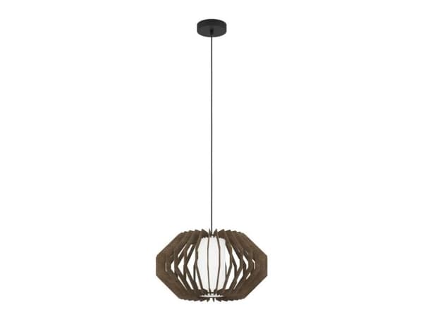 EGLO RUSTICARIA pendellampe E27 sort/brun/hvit