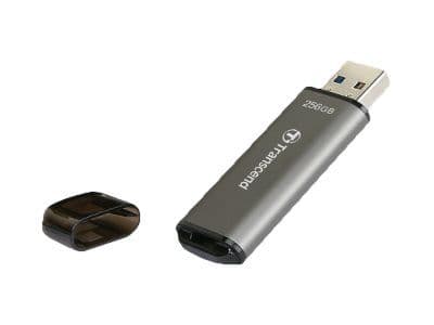 Transcend JetFlash 920 - USB-flashstasjon - 256 GB - USB 3.2 Gen 1 - romgrå