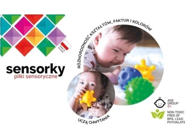 Sensoriska bollar 5 st i box 875