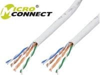 MicroConnect - Bulkkabel - 100 m - UTP - CAT 6 - halogenfri, striktet - grå