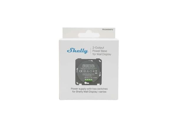 Shelly 2-Output PowerBase f veggdisplay