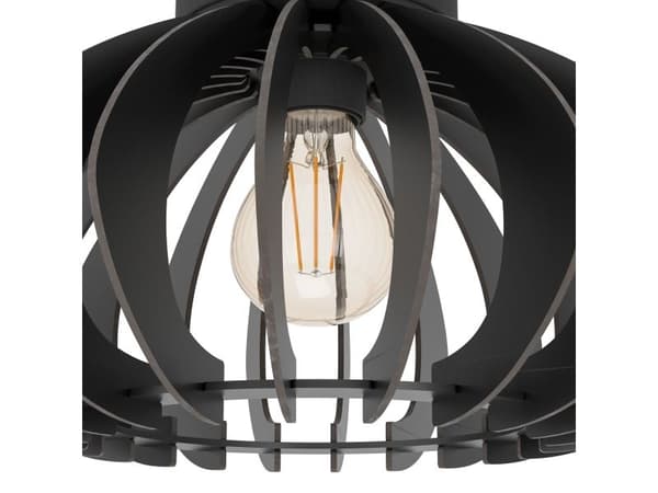 EGLO COSSANO 3 LOFT E27 Ø380 sort/tre