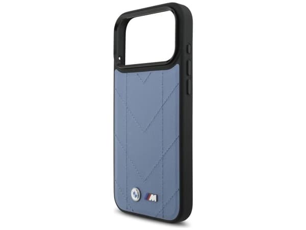 BMW M Quilted Logo MagSafe Case for iPhone 17 Pro Max - Blue