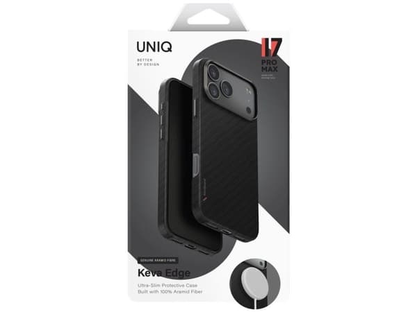 Uniq Keva EDGE Magclick Charging Case for iPhone 17 Pro Max - Black