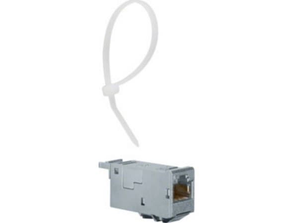 Hager VU603NWH RJ45 sisäänrakennettu moduuli E-Dat CAT 6A