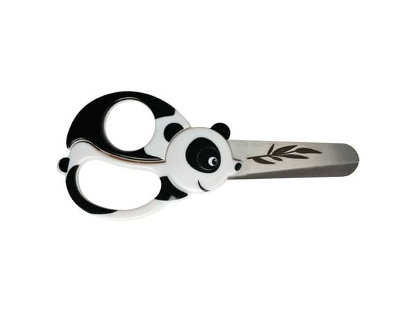 FISKARS® lasten sakset Panda 13 cm mustavalkoinen