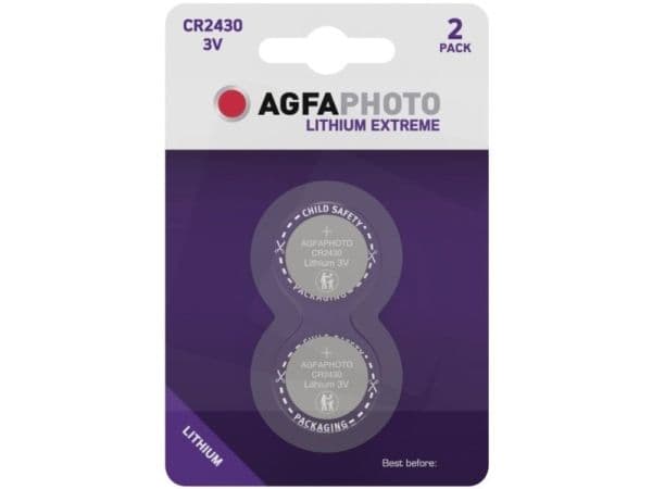 Agfa AgfaPhoto CR2430 batteri, bl/2stk