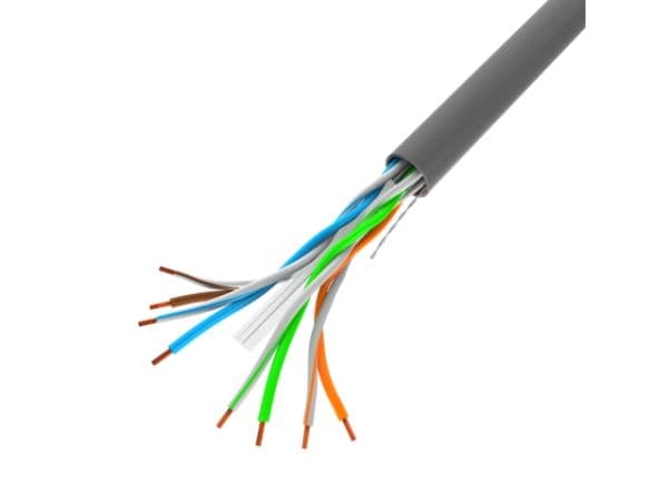 Lanberg - Bulkkabel - 305 m - UTP - LAN CABLE 1GB/S 305M SOLID CCA GREY  - RAL 7035, grå
