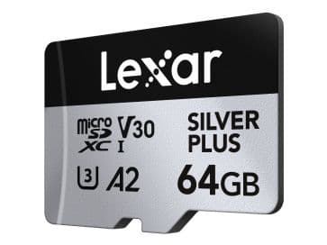 Lexar Professional SILVER PLUS microSDXC UHS-I-kort 64 GB