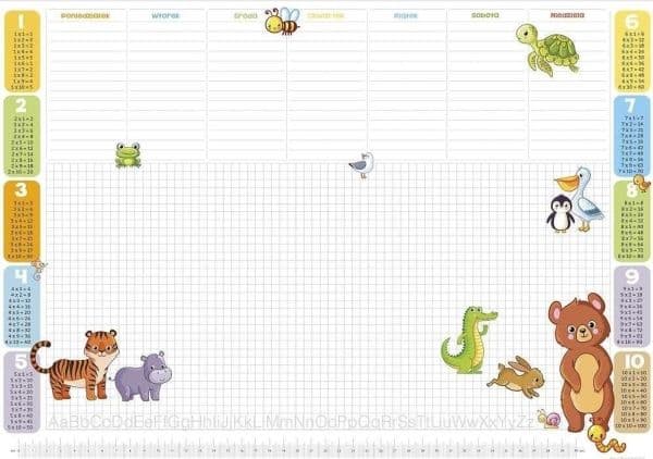 Lucrum Skrivebordsmatte Planer Animals PP03