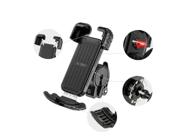 Tech-Protect V7 cykelstyre-/hållare - svart