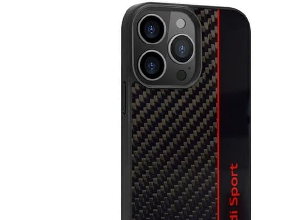 Audi Kolfiber Stripe iPhone 13 Pro / 13 6,1" hårddiskfodral - sortera/sortera