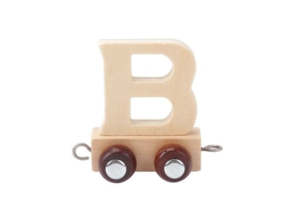 Bokstaver LETTER TRAIN B (Natural)