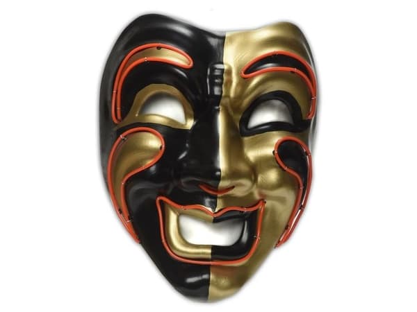 Harlekin nar LED maske