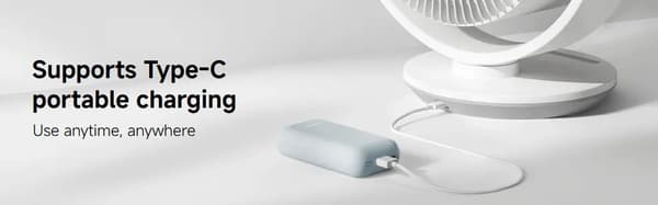 Xiaomi BHR9872EU bordventilator - Wifi App styret - USB-C strøm