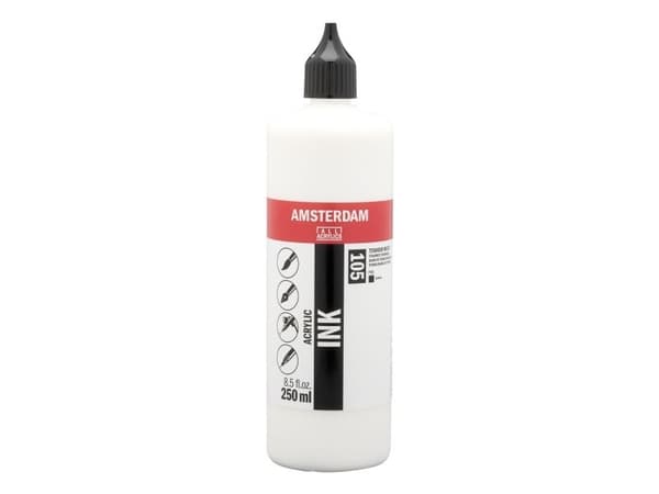 Amsterdam akrylfärg i flaska Titanium White 105