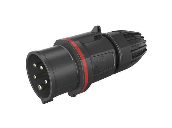 CEE stickpropp 5P 16A 380V H6 röd