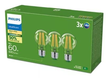 Philips 929003623593, 4 W, 60 W, E27, 840 lm, 50000 timer, Varm hvit