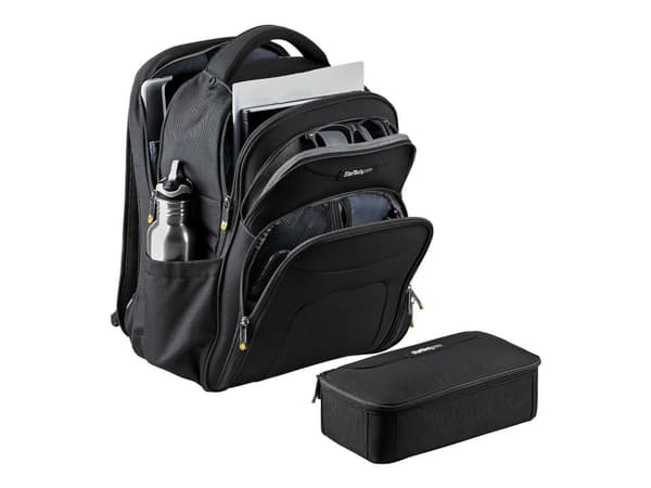 StarTech.com 15.6" Laptop Backpack with Removable Accessory Organizer Case - Professional IT Tech Backpack for Work/Travel/Commute - Ergonominen ti...