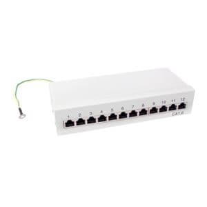 LogiLink NP0017A, Cat6, Grå, Stål, Rackmontering, 1U, RoHS