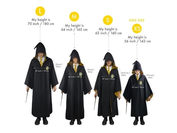 Hufflepuff kappe med slips