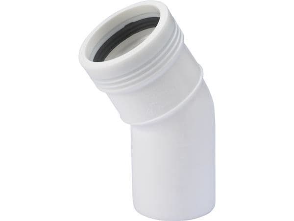 Wavin PP taivutus 30 astetta Ø 50 mm valkoinen
