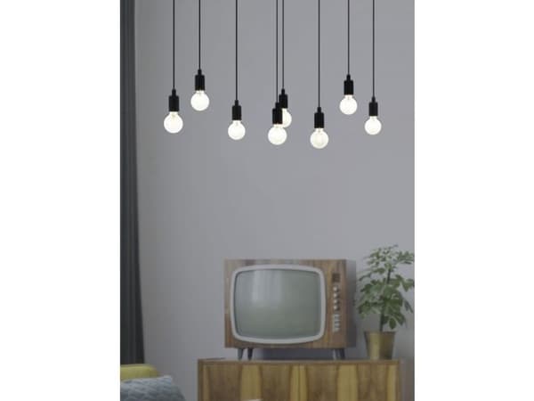 EGLO HOGSMILL långbord 8L E27 svart