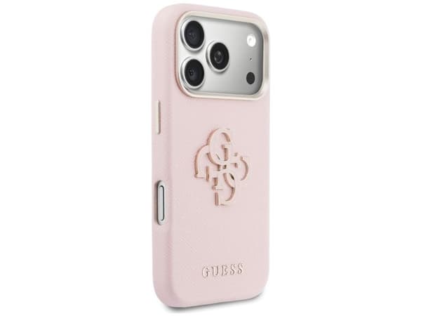 Guess FW Resin Logo Case til iPhone 17 Pro - Pink
