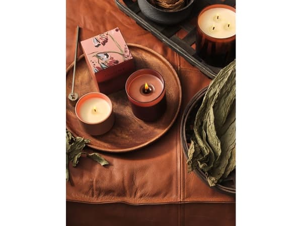 ILLUME Terra Tabac Statement Glas Duftlys, Brun,