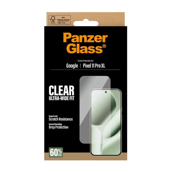 PanzerGlass Screen Protector Google Pixel 11 Pro XL | Ultra-Wide Fit