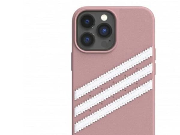 Adidas OR formstøpt PU-etui til iPhone 13 Pro Max - Rosa