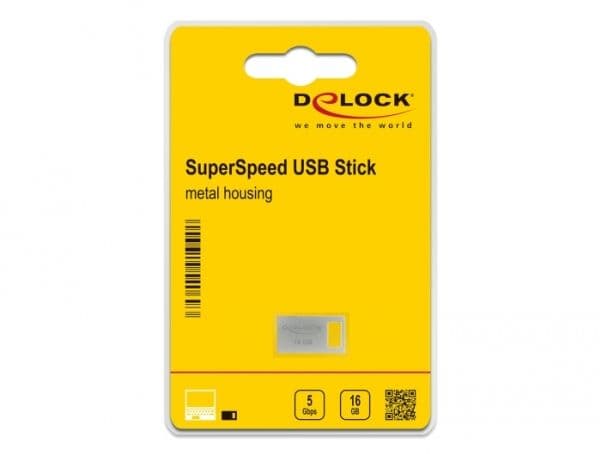 Delock - USB-flashstasjon - 16 GB - USB 3.2 Gen 1