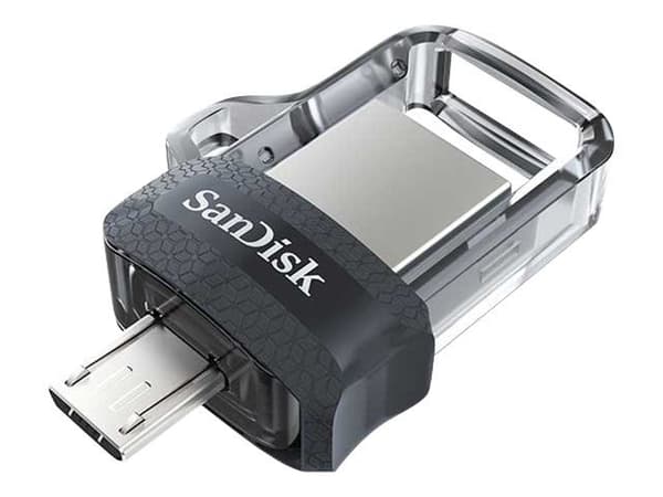 SanDisk Ultra Dual - USB-flashstasjon - 32 GB - USB 3.0 / micro USB