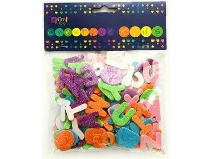 DP Craft Foam -tarrat - Glitter-kirjaimet