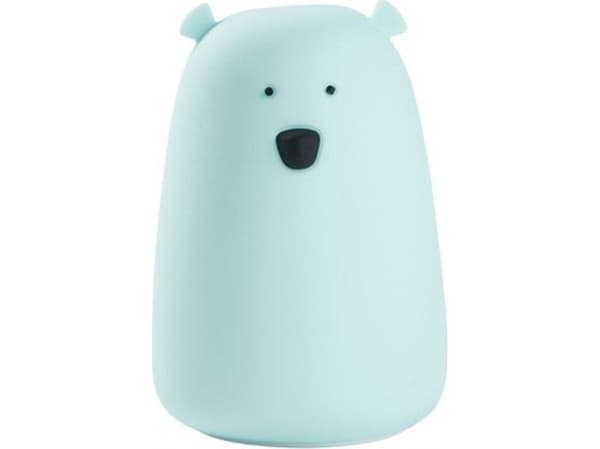 Stor teddybjörn silikonlampa blå