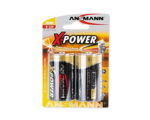 ANSMANN X-POWER Mono D - Batteri 2 x D - alkaliskt
