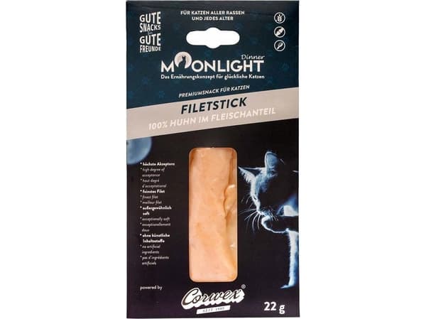 Moonlight kyllingfilet-godbiter til katt 22 g