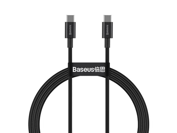 Baseus Superior, 1 m, USB C, USB C, USB 2.0, 480 Mbit/s, Sortera